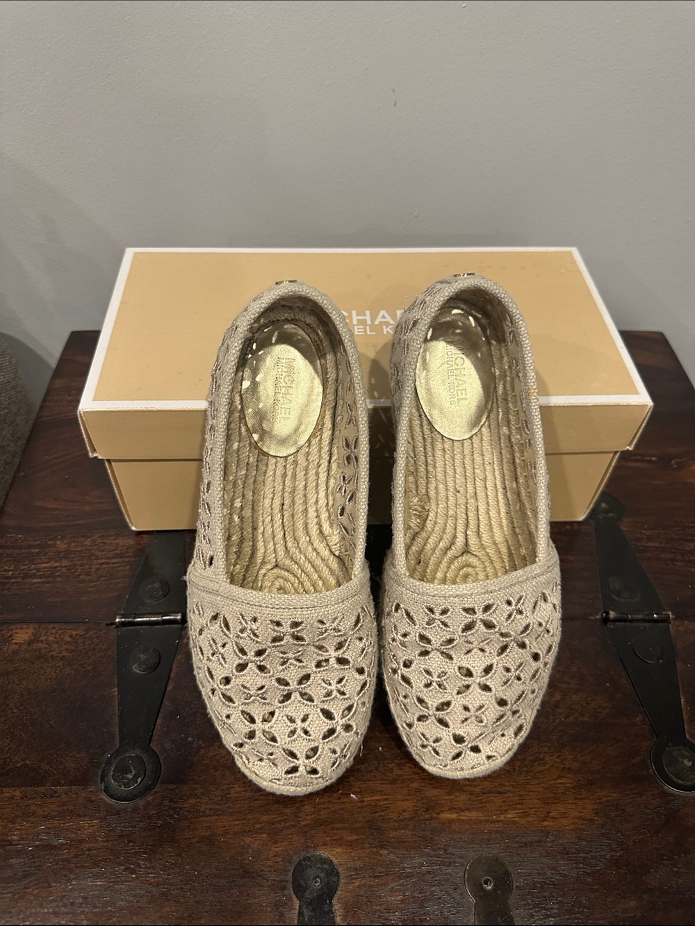 Michael Kors Women's Crochet Espadrille Flats Size 7.5